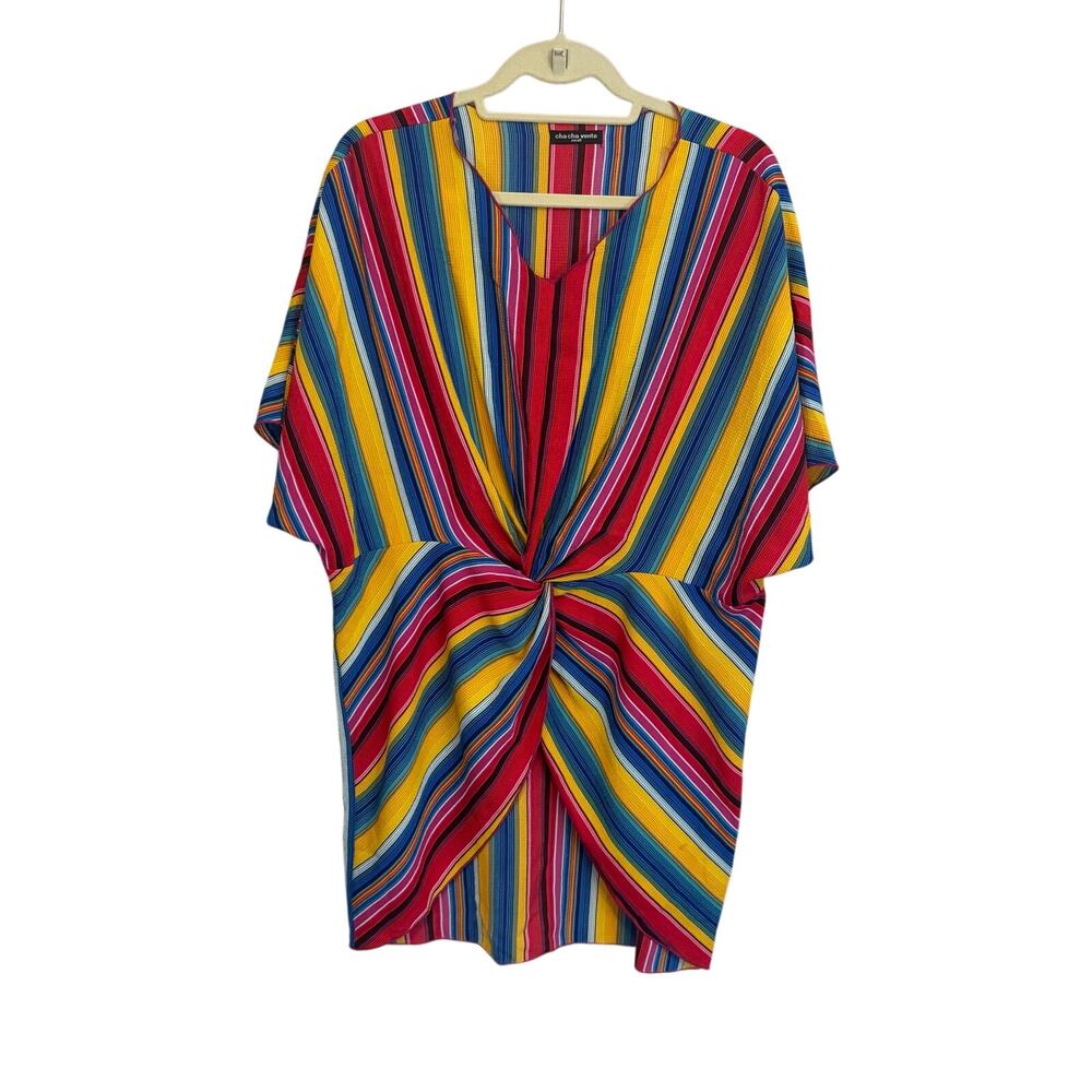 Cha Cha Vente Striped Blouse Small